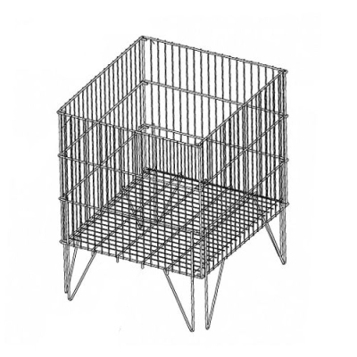 Корзина для распродаж КР3 750х400х800 мм (Хром)
