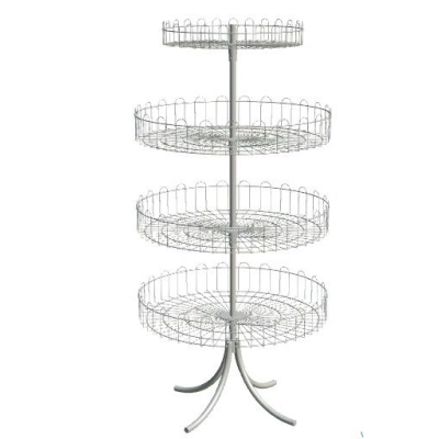 Стойка универсальная напольная Солнышко Ср1 810х580х1750 мм (4 корзины, вращающиеся)