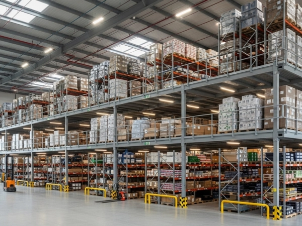 Мезонинные стеллажи: как увеличить складскую площадь в 2-3 раза